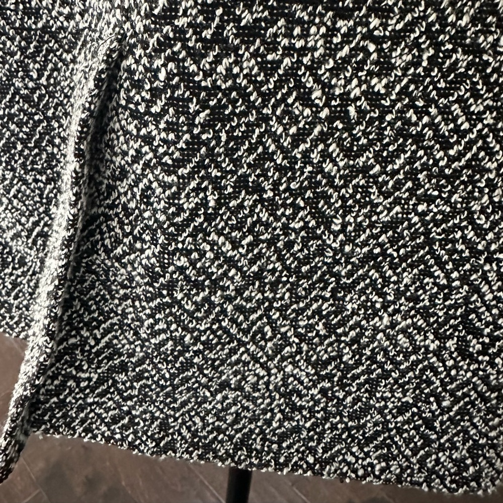 Talbots One Button Blazer Black and White Tweed Jacket - Size S - Picture 9 of 10